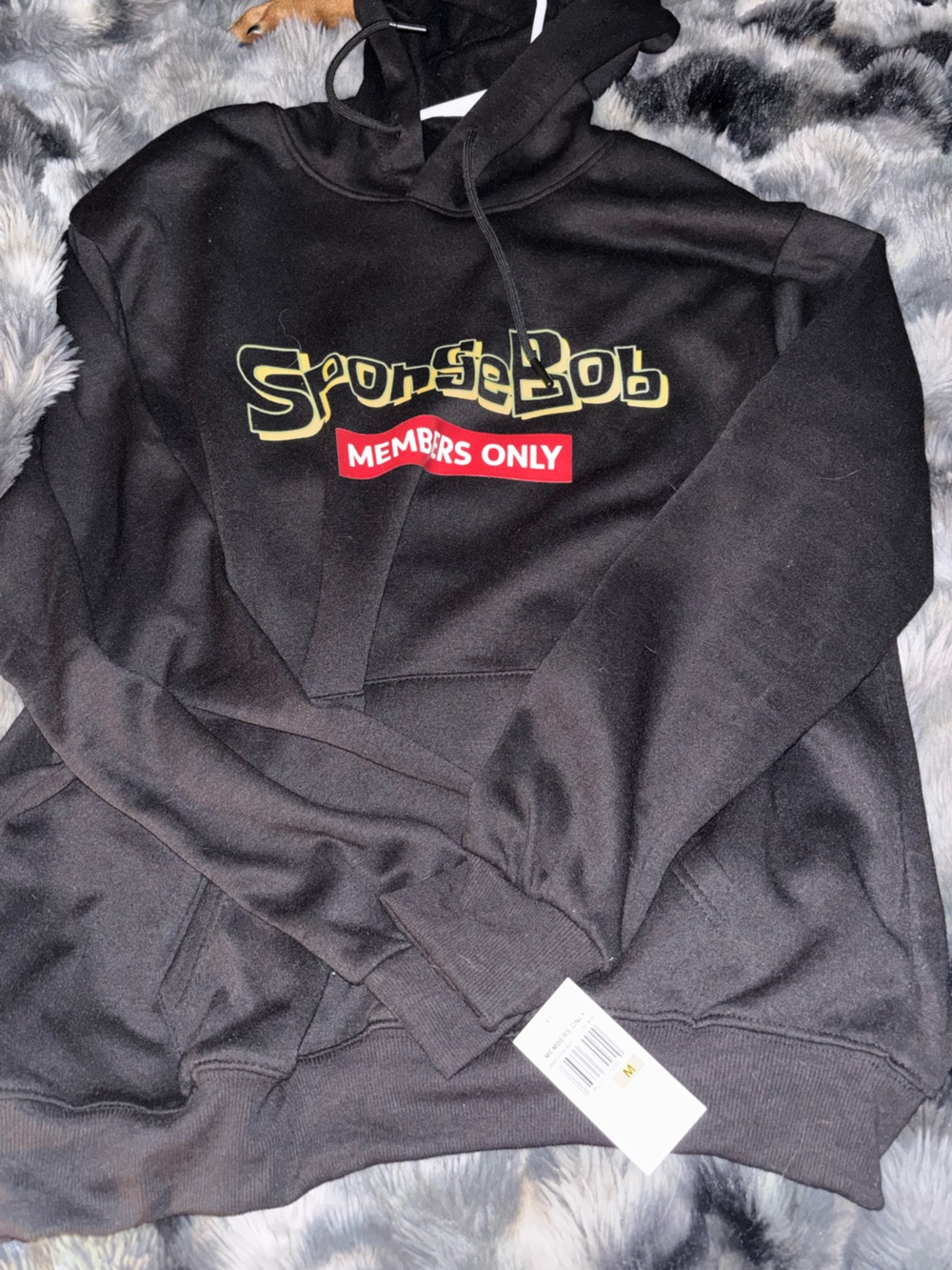 members only x spongebob hoodie